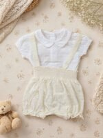 Premium Baby Girl Suspender Romper & Shirt Set – Cute Toddler Summer Outfit