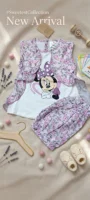 Girls 2-Piece Minnie Mouse Floral Jacket Top & Shorts Set (12M–3Y)