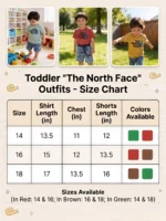 "The North Face" Style T-Shirt & Denim Shorts Nicker Suit
