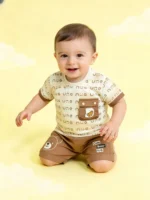 Boys Summer Short Set – 2-Piece Soft Cotton Nicker Suit