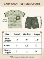 Boys Summer Short Set – 2-Piece Soft Cotton Nicker Suit
