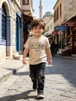 Boys Front & Back Graphic 'HOPE' T-Shirt (Sizes 20–24)