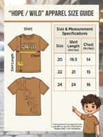 Boys Front & Back Graphic 'HOPE' T-Shirt (Sizes 20–24)