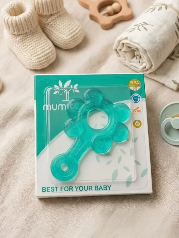 Mumitree Water Filled Silicone Baby Teether Set (Pack of 4) – Cooling Soothing Teething Toys for Infants