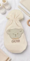 Cute Teddy Bear Soft Cotton Baby Feeding Bottle Cover Sleeve