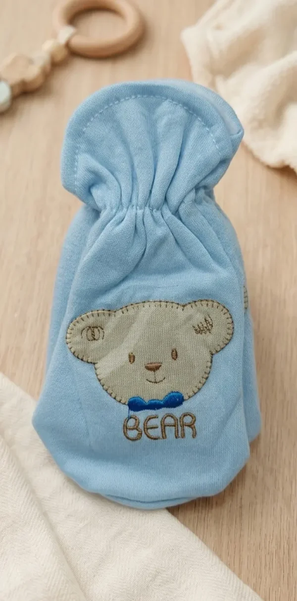 Cute Teddy Bear Soft Cotton Baby Feeding Bottle Cover Sleeve
