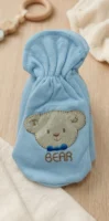Cute Teddy Bear Soft Cotton Baby Feeding Bottle Cover Sleeve