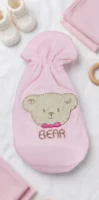 Cute Teddy Bear Soft Cotton Baby Feeding Bottle Cover Sleeve