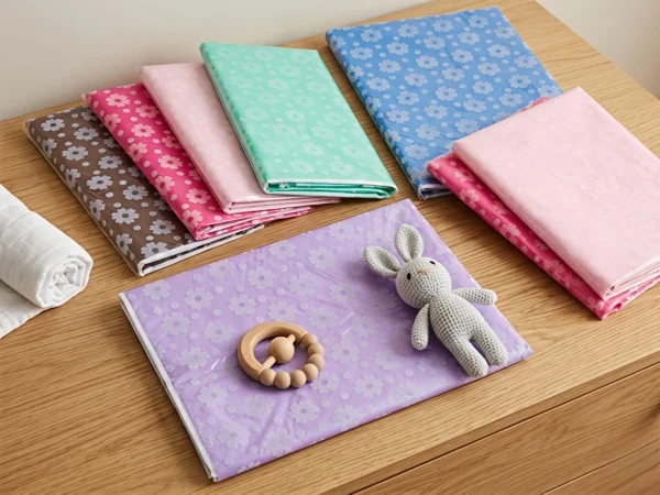 Waterproof Floral Baby Changing Mat – Reusable Bed Protector Sheet - (Available in 30x23" & 34x23" Sizes)