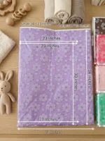 Waterproof Floral Baby Changing Mat – Reusable Bed Protector Sheet - (Available in 30x23" & 34x23" Sizes)