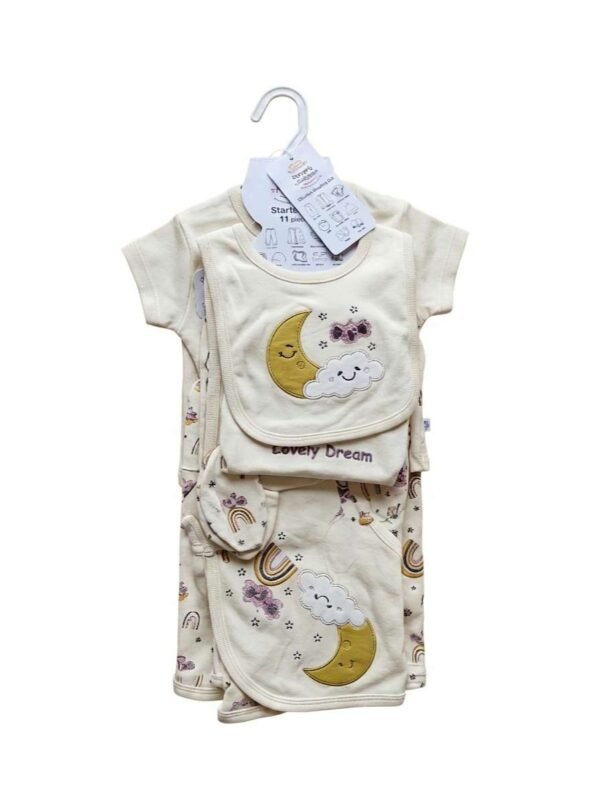 11 Pieces New Born Baby Starter Set – Newborn Essentials Combo for Boys & Girls