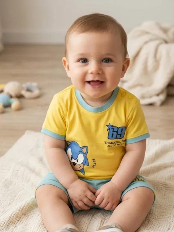 Baby Boy Superher T-Shirt and Shorts Set
