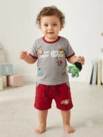Baby Boy Superher T-Shirt and Shorts Set