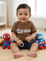 Baby Boy Superher T-Shirt and Shorts Set