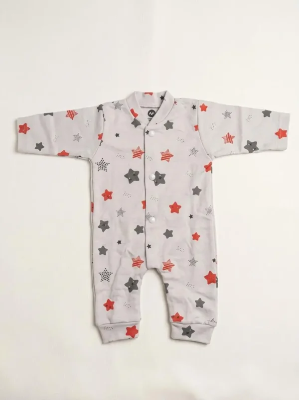 Cozy Newborn Baby Winter Rompers – Pack of 3 (Soft & Warm Pajama Suits)