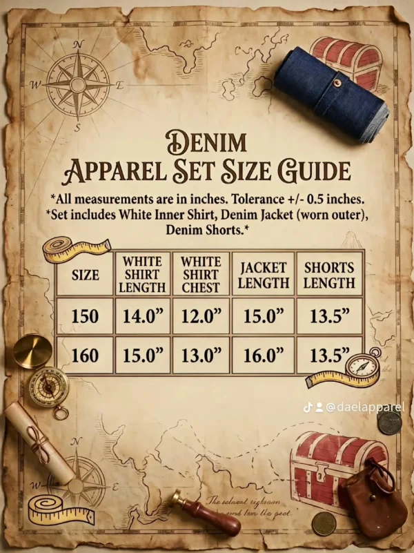 Baby Boys Denim 3-Piece Outfit Set – Short-Sleeve Outer Shirt, Inner Tee & Shorts