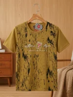 Boys Distressed Marble Print Graphic T-Shirt (Sizes 18–24)