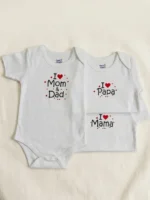 Happy Mums Pack of 3 Pure Cotton Baby Rompers – Printed Short Sleeve Bodysuits