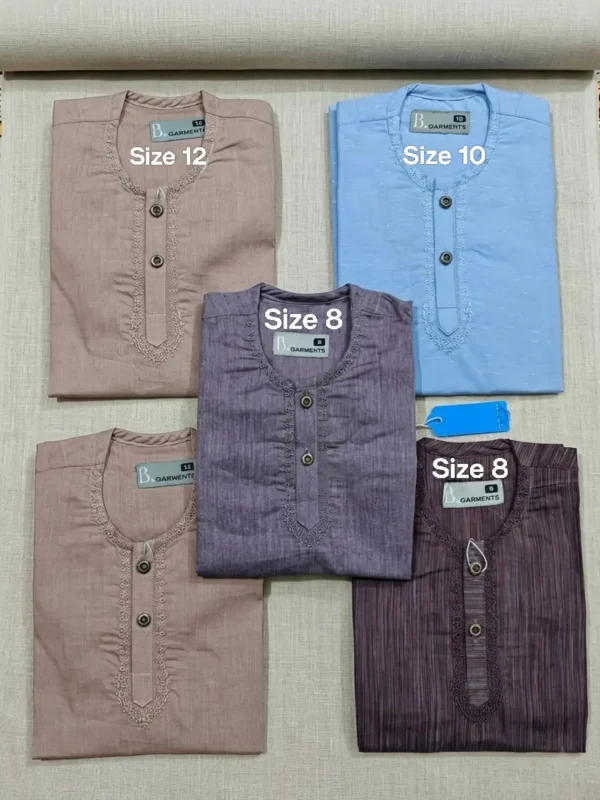 Premium Infant & Toddler Baba Boy Kurta Shalwar Set – Soft 2-Piece Shalwar Qameez (Sizes 8-12)